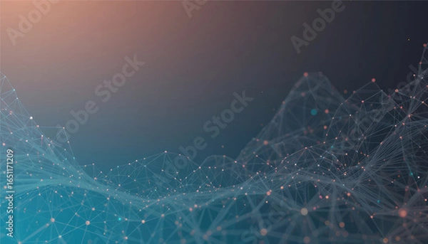 Obraz Simple gradient with thin tech lines.