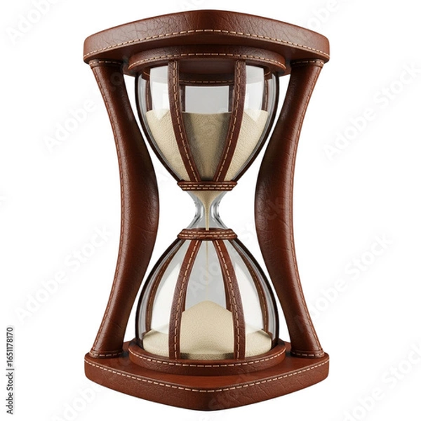 Obraz Hourglass isolated on transparent background