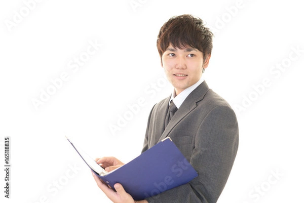 Obraz 笑顔のビジネスマン