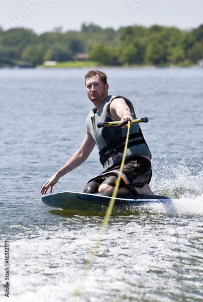 Obraz Wild ride on a kneeboard