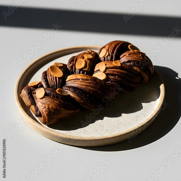Obraz chocolate cake with nuts