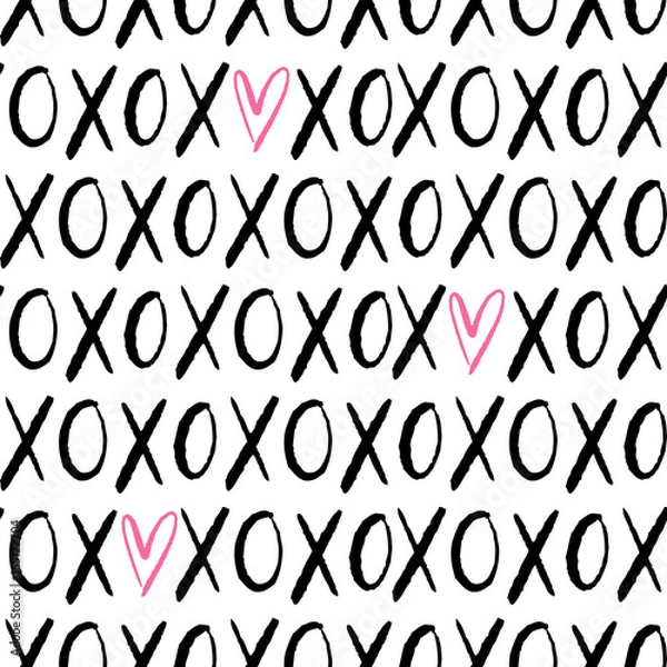 Fototapeta kbecca_vector_xohearts_pattern_seamless_tile