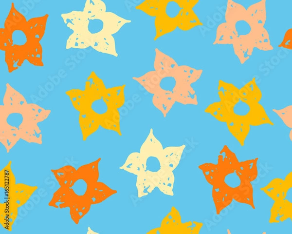 Fototapeta Beautiful pattern in small abstract flower.