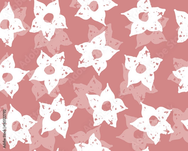Fototapeta Beautiful pattern in small abstract flower.