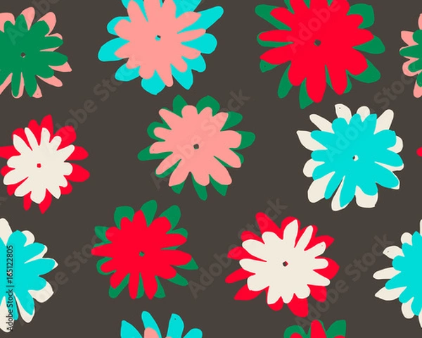 Fototapeta Beautiful pattern in small abstract flower.