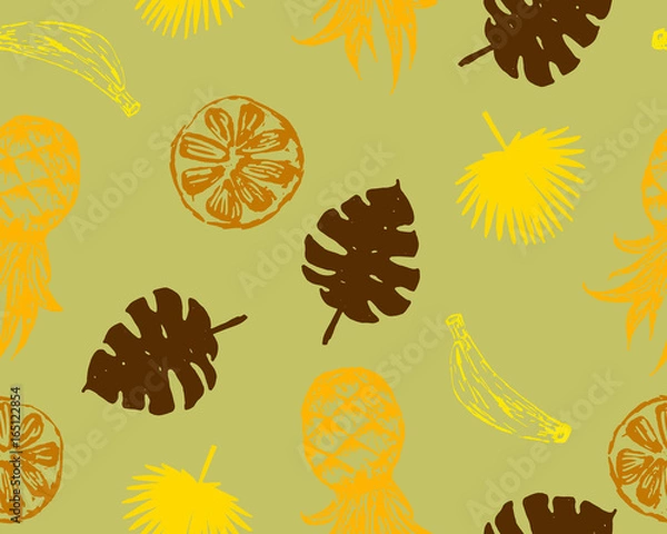 Fototapeta Vector fruits pattern.