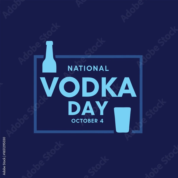 Fototapeta Celebrating National Vodka Day on October 4th