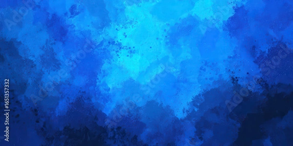 Fototapeta Abstract blue textured background, vibrant shades of blue blending together, suitable for digital designs or backgrounds.