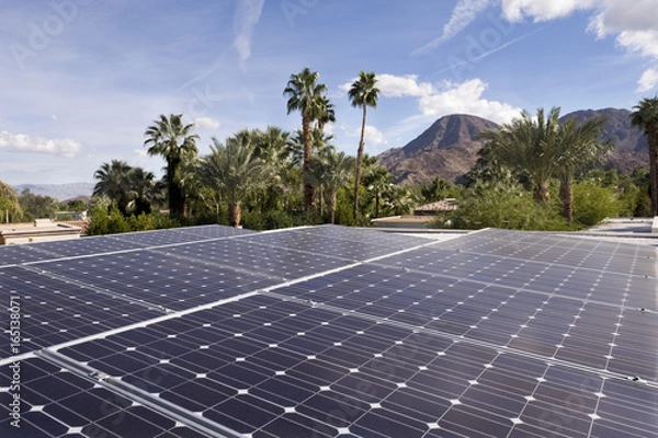 Obraz rooftop solar panels