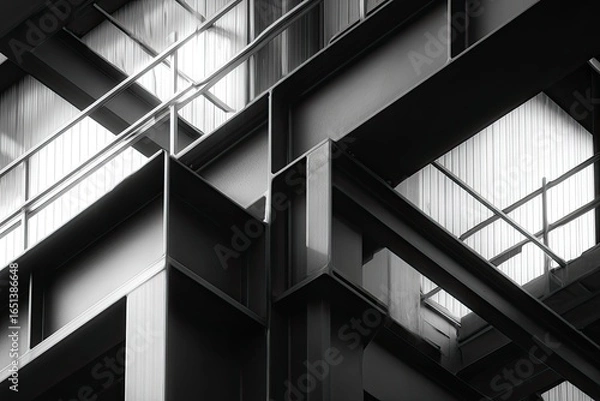 Obraz Abstract industrial metal structure