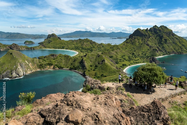 Obraz exotic volcanic landscape