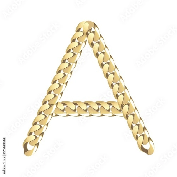Obraz chain letters A