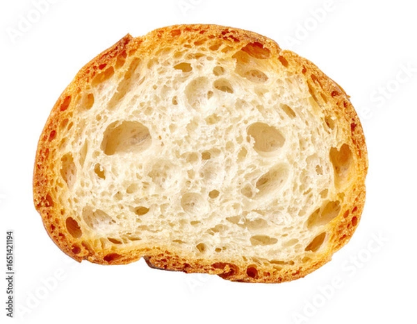 Fototapeta bread slice isolated white background
