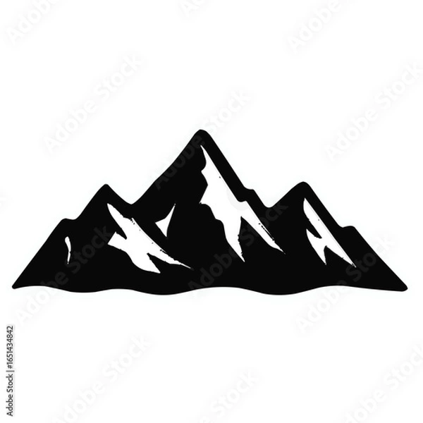Obraz Mountain landscape vector illustration