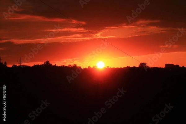 Obraz new sunset in July