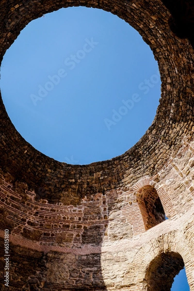 Obraz Under the Dome of Diocletian Palace in Split, Croatia. 