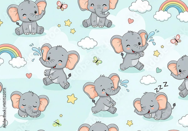Obraz cute pattern animal