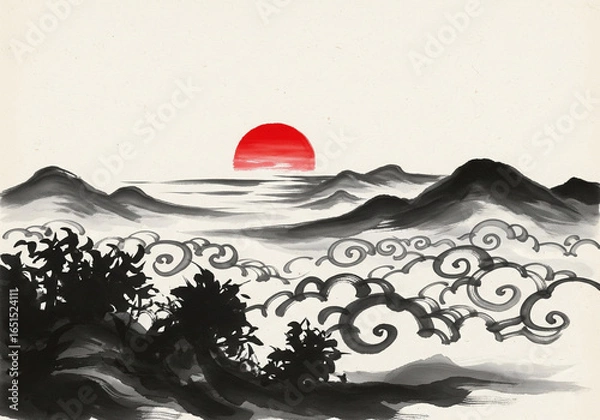 Obraz 새해 첫 일출 (일출)