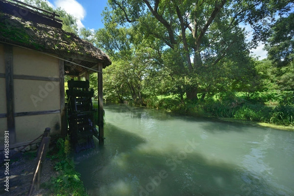 Obraz 水車のある風景