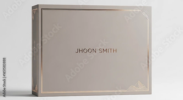 Obraz Premium Hard Box Packaging on White Background