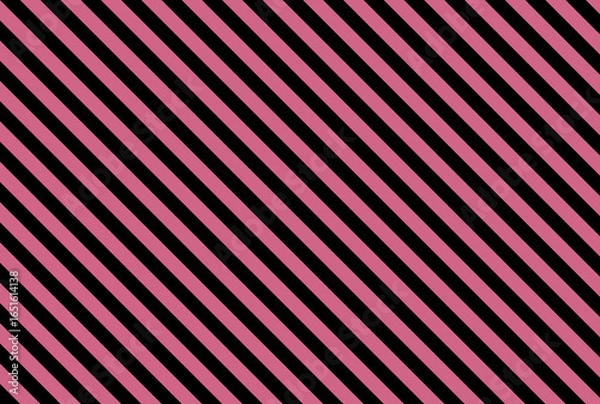 Fototapeta Shocking Purple Pink color and black color background with lines. traditional vertical striped background texture.