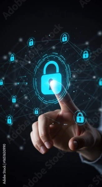 Fototapeta Digital Network Security