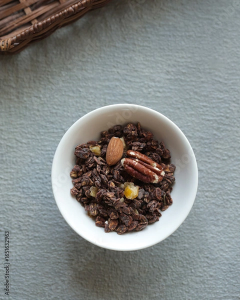 Obraz ナッツの入ったグラノーラ