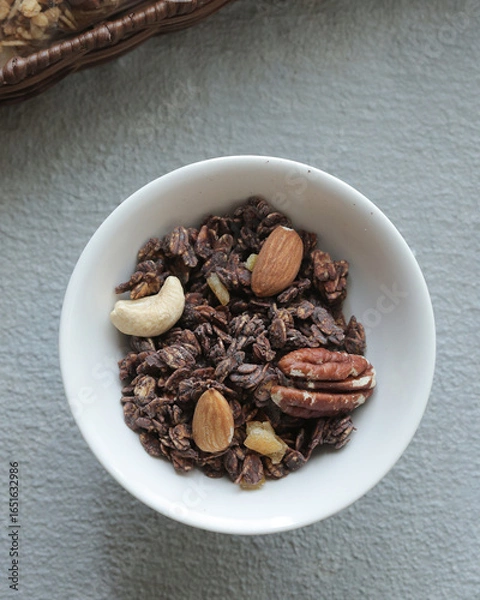 Obraz ナッツの入ったグラノーラ