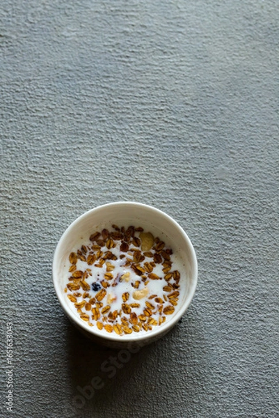 Obraz ミルクで食べるグラノーラ