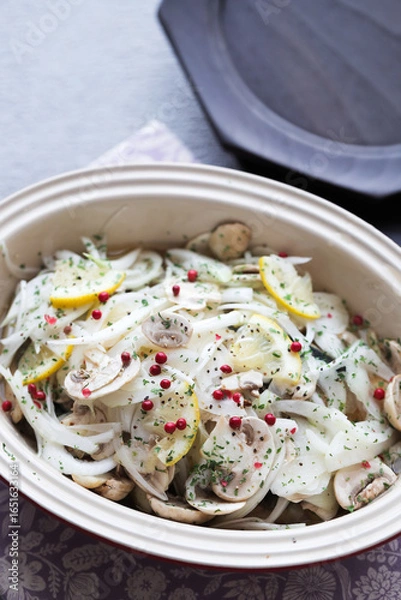 Obraz たまねぎと鯵の酢漬け