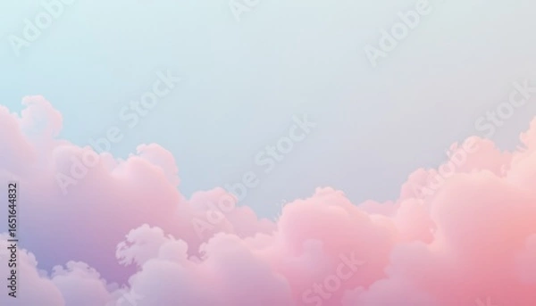 Fototapeta Pastel Sky with Misty Gradient and Ethereal Atmosphere