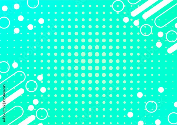 Obraz Abstract Geometric Pattern with Circles and Lines.