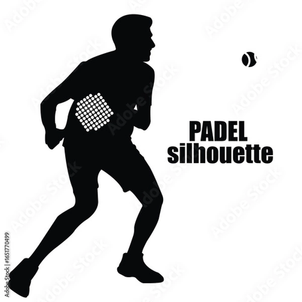 Fototapeta padel silhouette 2