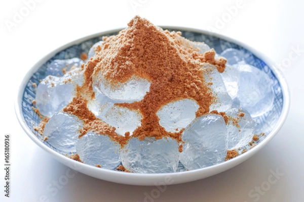 Obraz きな粉のかかったわらび餅