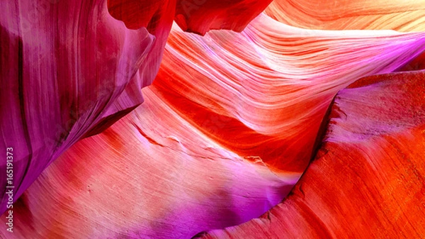 Obraz patterns on the rocks of the Antelope Canyon in Arizona