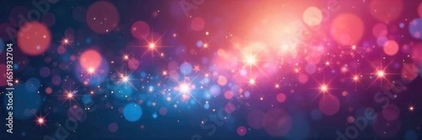 Fototapeta Dreamy Ethereal Bokeh Lights Magical Romantic Background for Websites and Design Projects