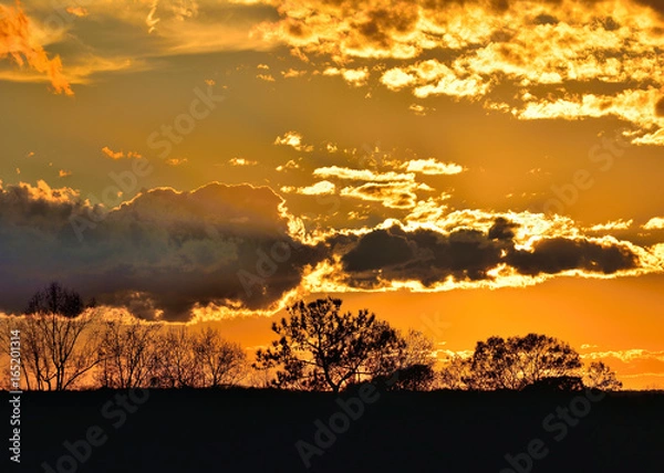 Fototapeta Dramatic Fall Sky