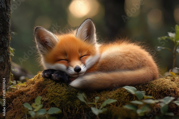 Obraz Sleeping Red Fox