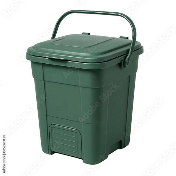 Obraz Green Garbage Bin