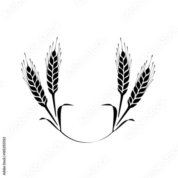 Fototapeta wheat ears vector