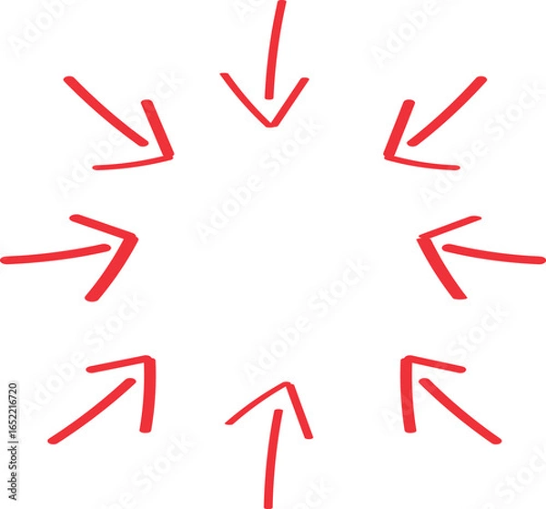 Fototapeta 囲み矢印のアイコン