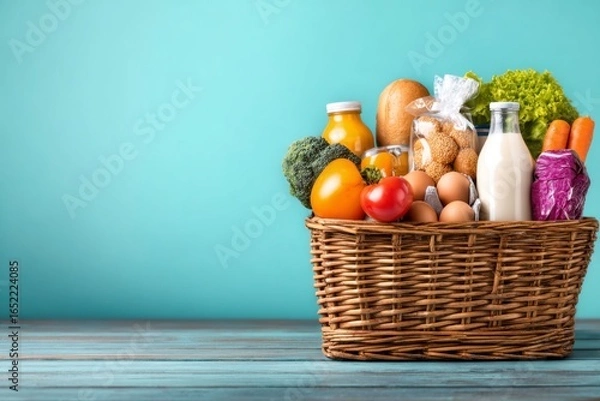 Fototapeta vegetables in a basket