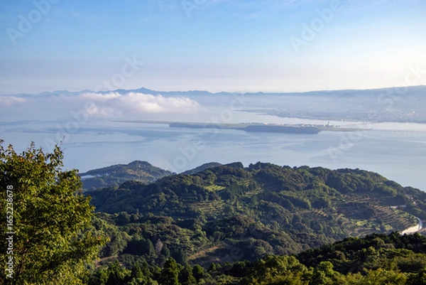 Obraz 朝靄がかかる長崎空港