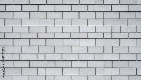 Obraz Light grey rectangular brick wall texture