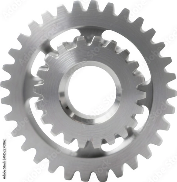 Obraz 회색금속톱니바퀴맞물림산업기계부품
