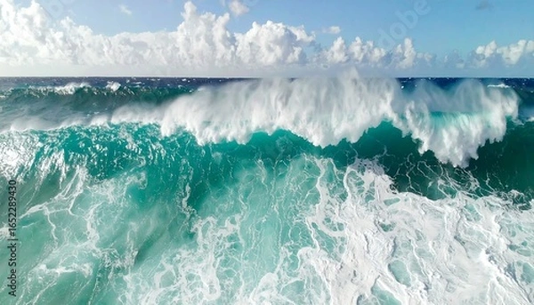 Obraz Powerful ocean waves crashing