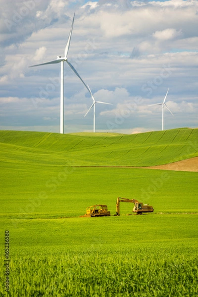 Obraz windmill tractors