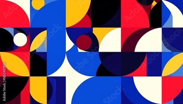 Obraz Geometric abstract pattern with vibrant colors