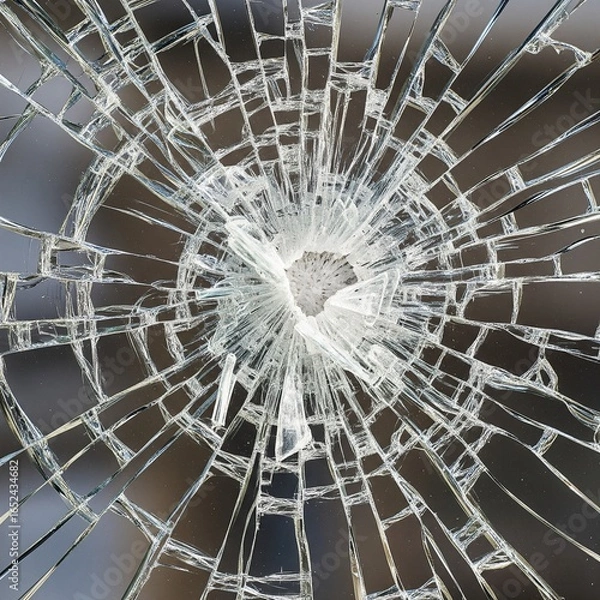 Obraz broken glass window