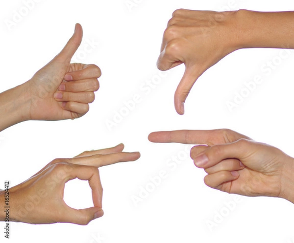 Fototapeta Hand gestures